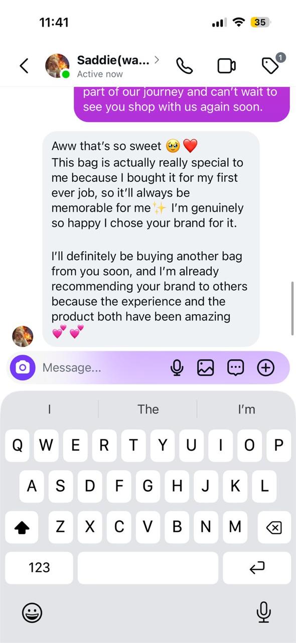 Customer feedback