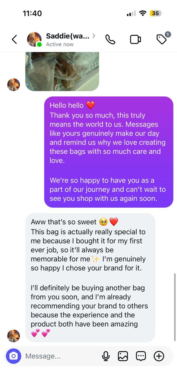 Customer feedback