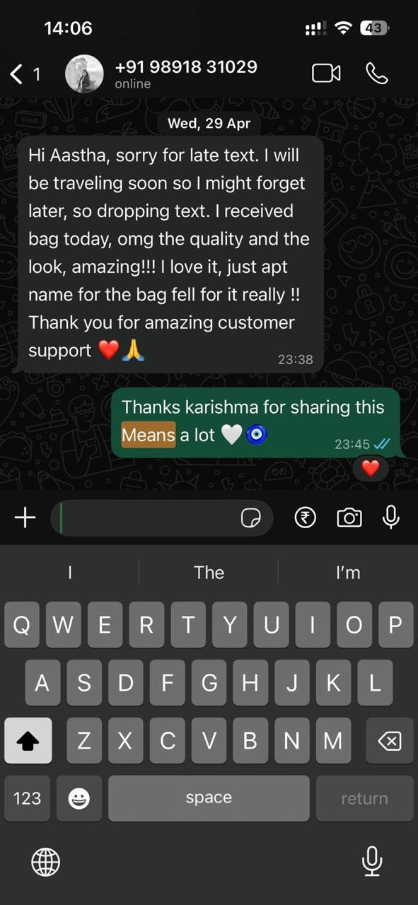 Customer feedback