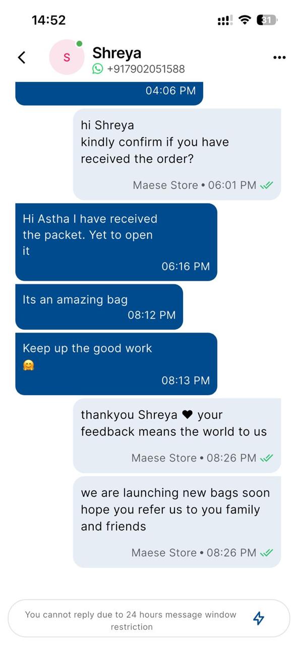 Customer feedback
