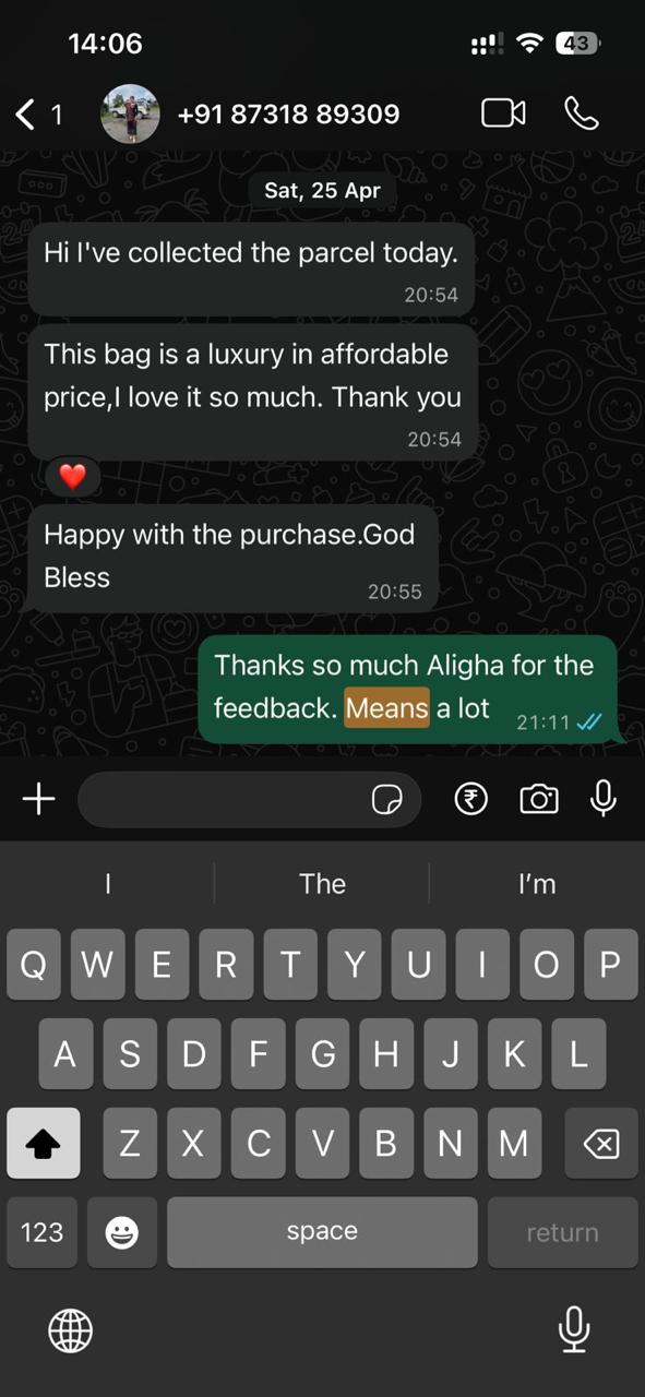 Customer feedback