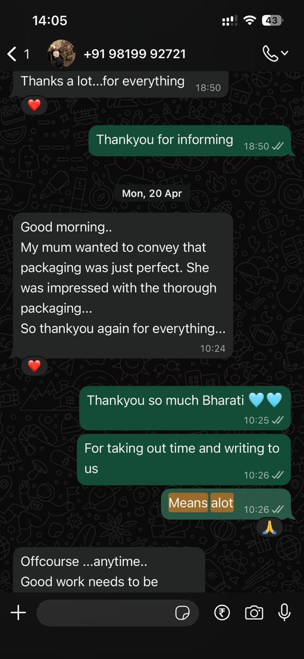 Customer feedback